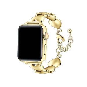 Posh Tech -  Lover Stainless-Steel Band for Apple Watch Gold